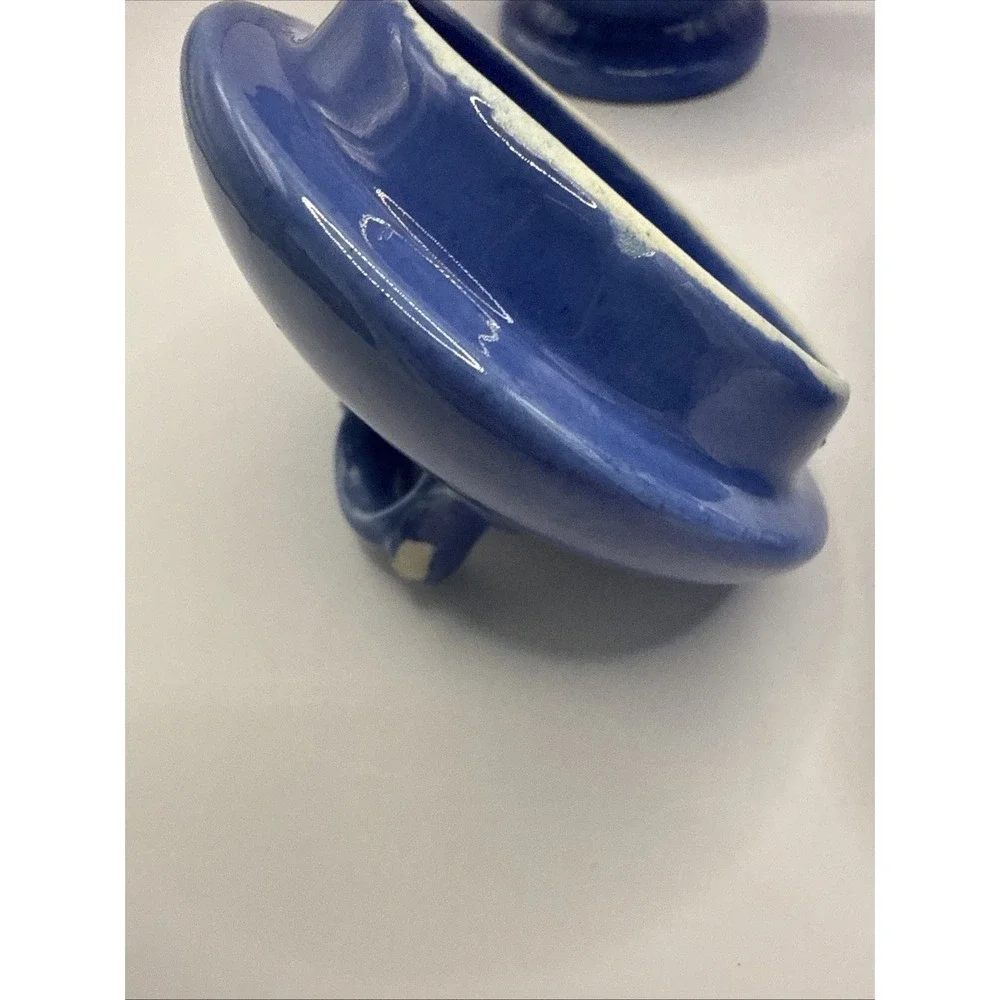 Stangl Pottery Cream And Sugar Set‎ Colonial Blue MCM Vintage